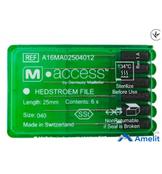 Інструмент ручний H-File M-Access №40 (Dentsply Maillefer), 6 шт./пак.